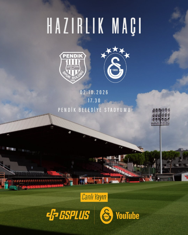 Galatasaray, Pendikspor ile Hazırlık Maçında Karşılaşacak