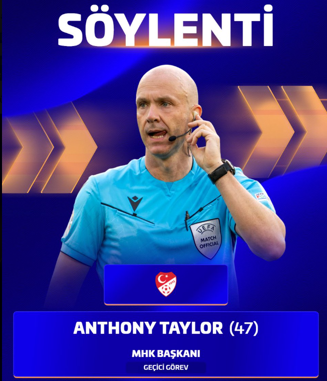 SON DAKİKA! MHK’nın Başına Anthony Taylor mı Geliyor?