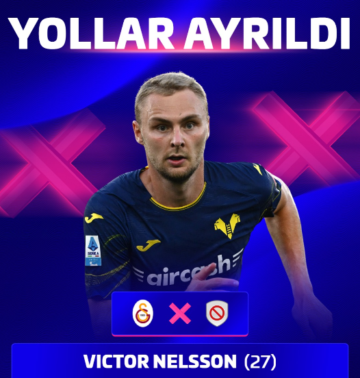 Galatasaray’da Victor Nelsson dönemi sona erdi! Sözleşmesi feshedildi.