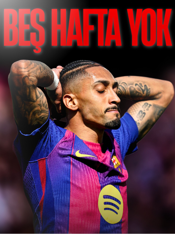 Barcelona’da Raphinha Alarmı! Galatasaray Maçı Öncesi Sakatlık Şoku