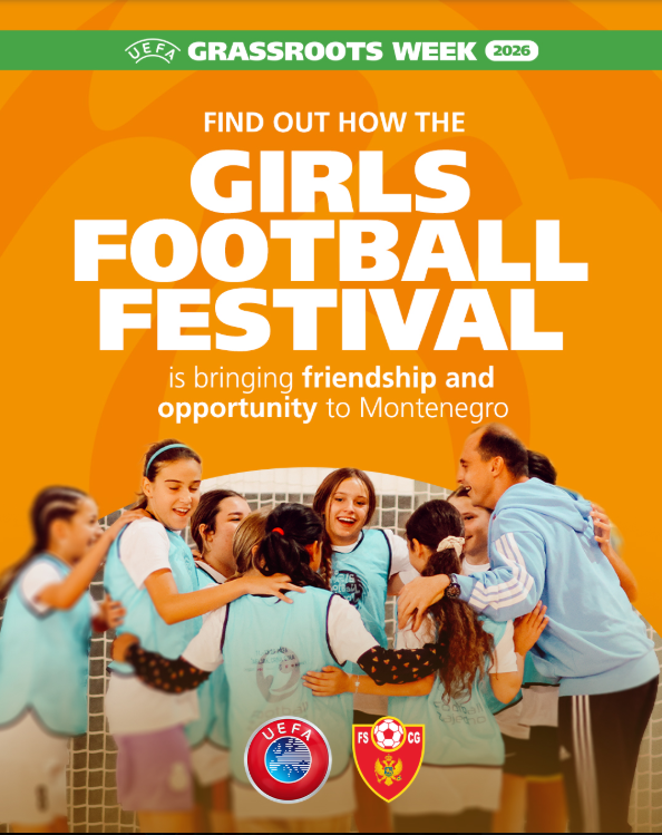 UEFA Destekli Kızlar Futbol Festivali Karadağ’da Gerçekleştirildi