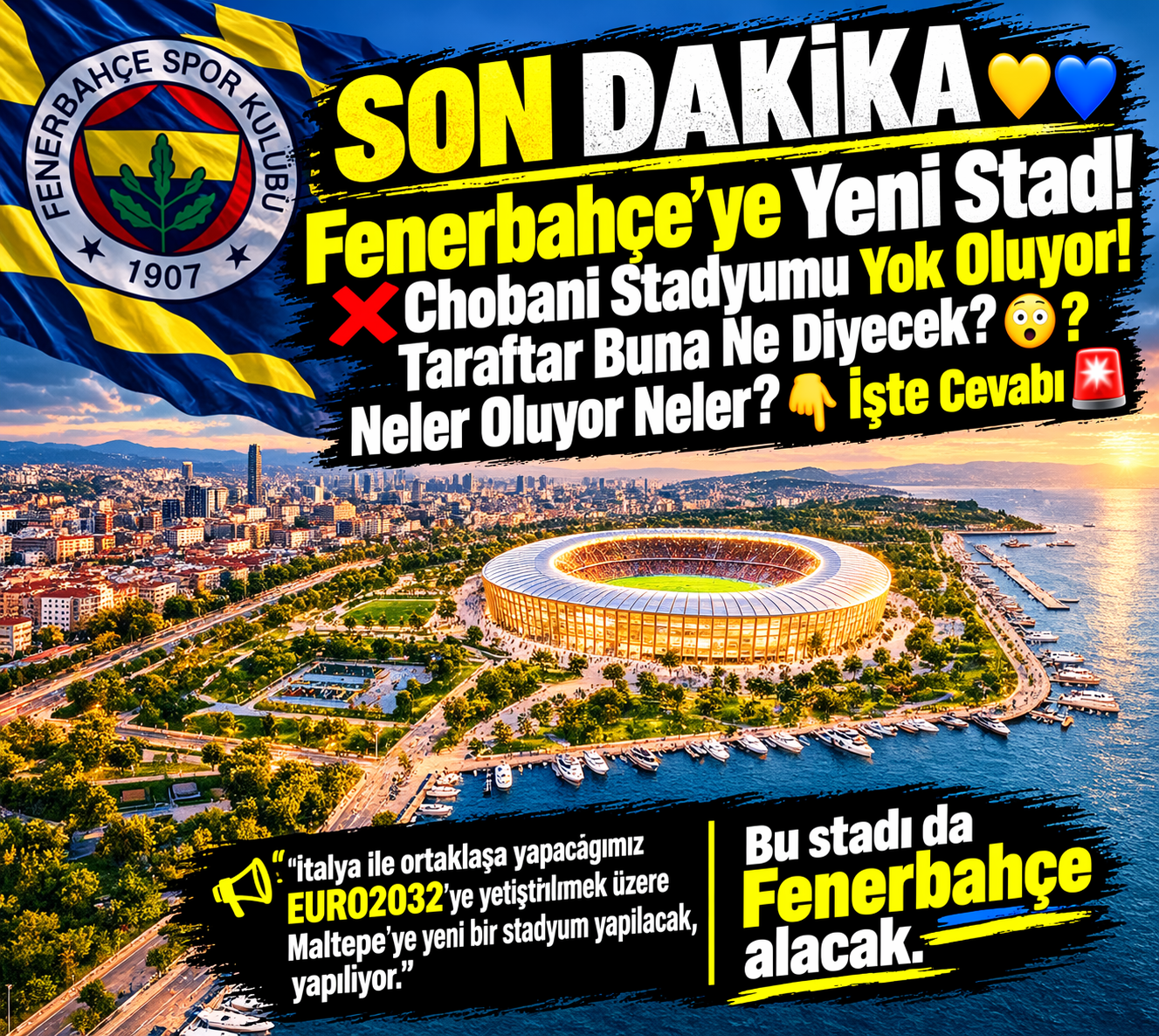 Chobani Stadyumu İçin Yeni İddia! Fenerbahçe’nin Adı Maltepe Projesiyle Anıldı