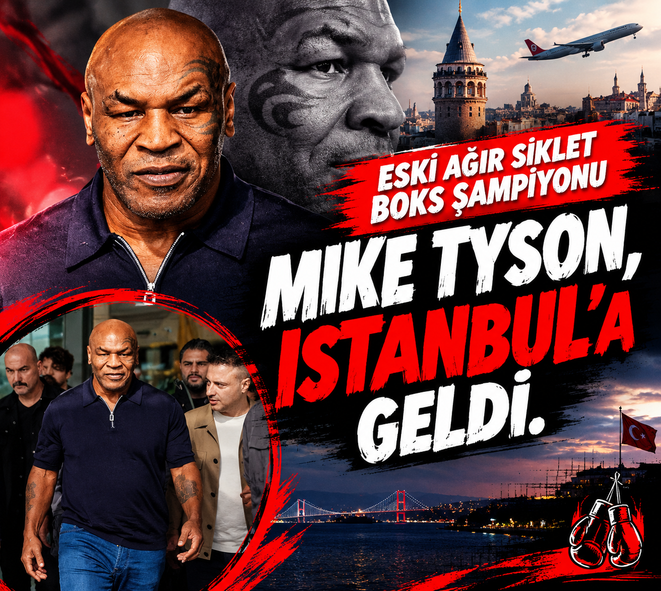 Dünya Boksunun Efsanesi Mike Tyson İstanbul’a Geldi
