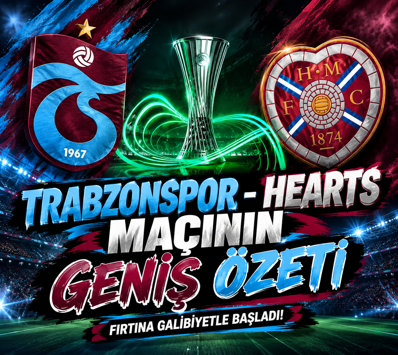 Trabzonspor Avrupa’da İkide İki Yaptı! Hearts Maçının Geniş Özeti