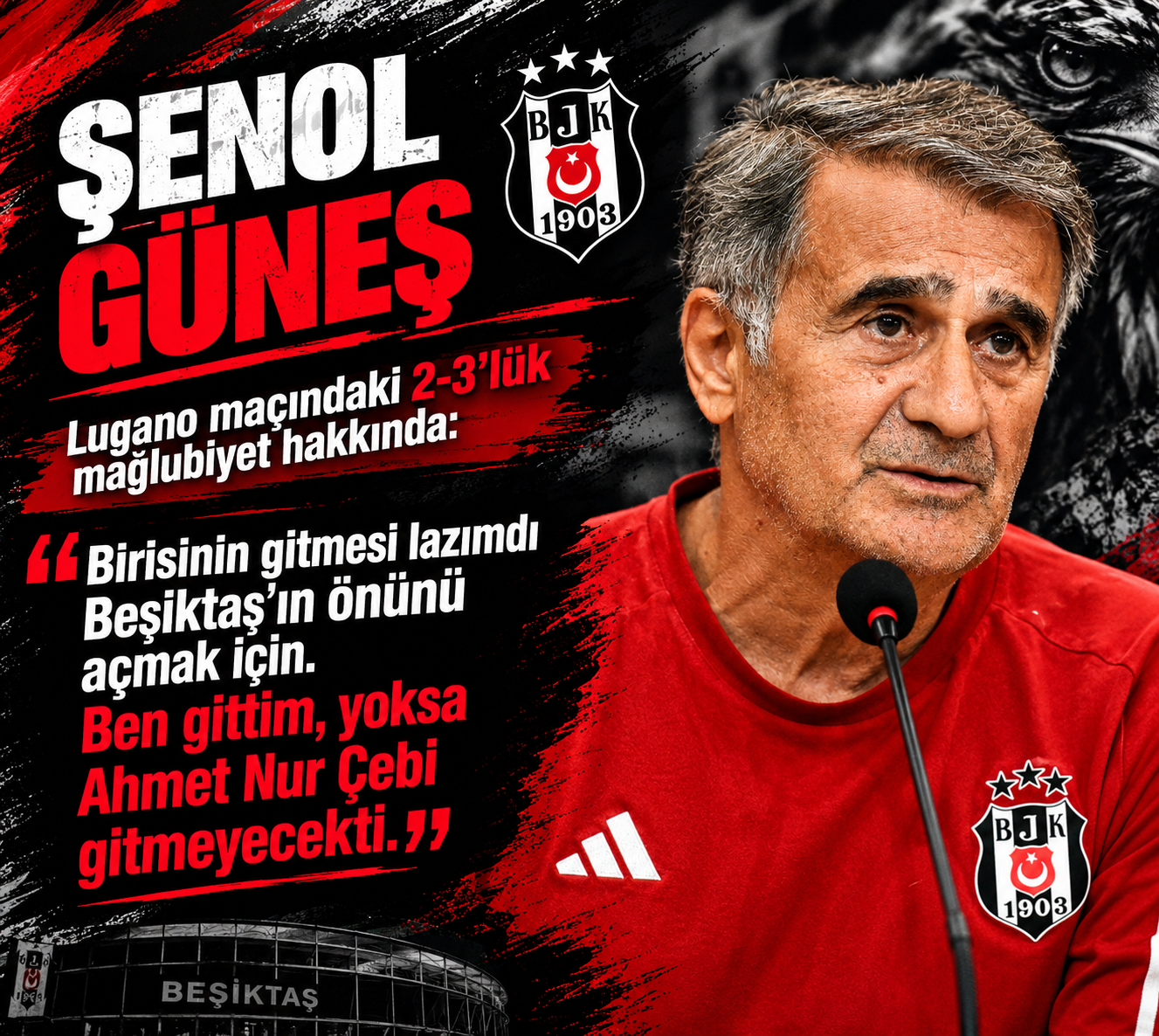 Beşiktaş’taki Ayrılığın Perde Arkası! Şenol Güneş’ten Yıllar Sonra Gelen Açıklama