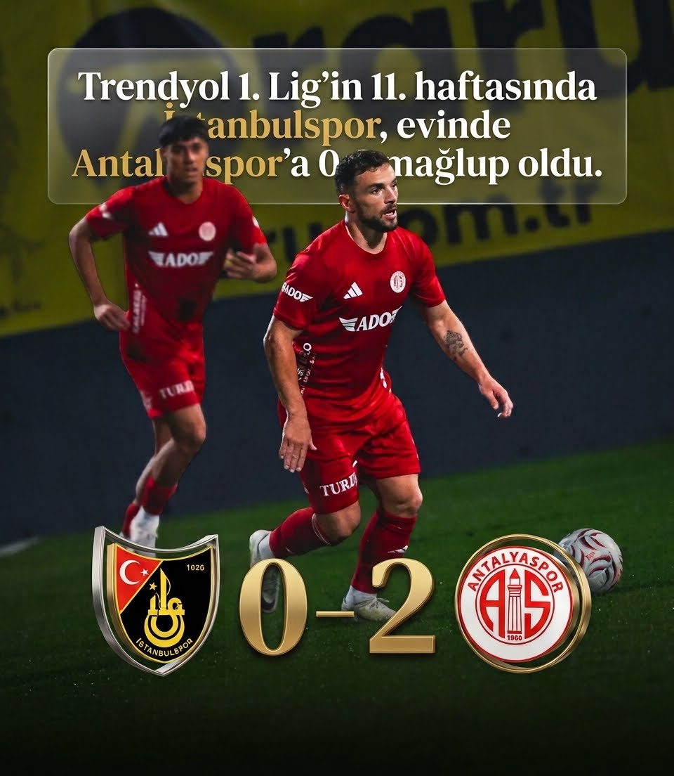 Antalyaspor İstanbul’da Güldü! İstanbulspor’u 2-0 Mağlup Etti