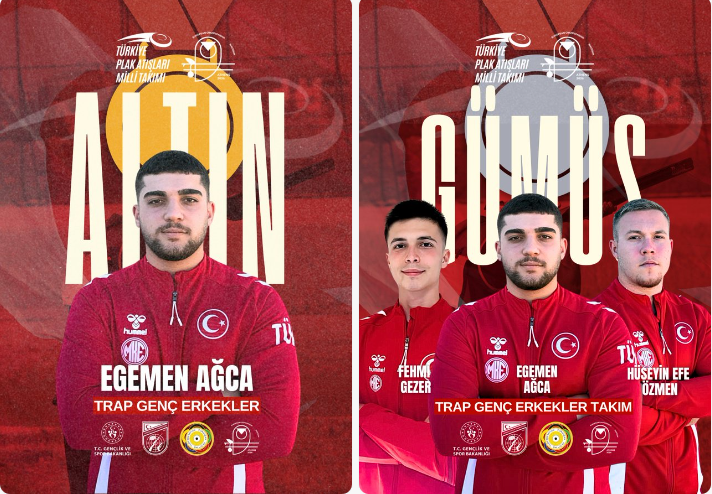 Milli atıcılardan Avrupa’da çifte madalya! Altın ve gümüş Türkiye’nin