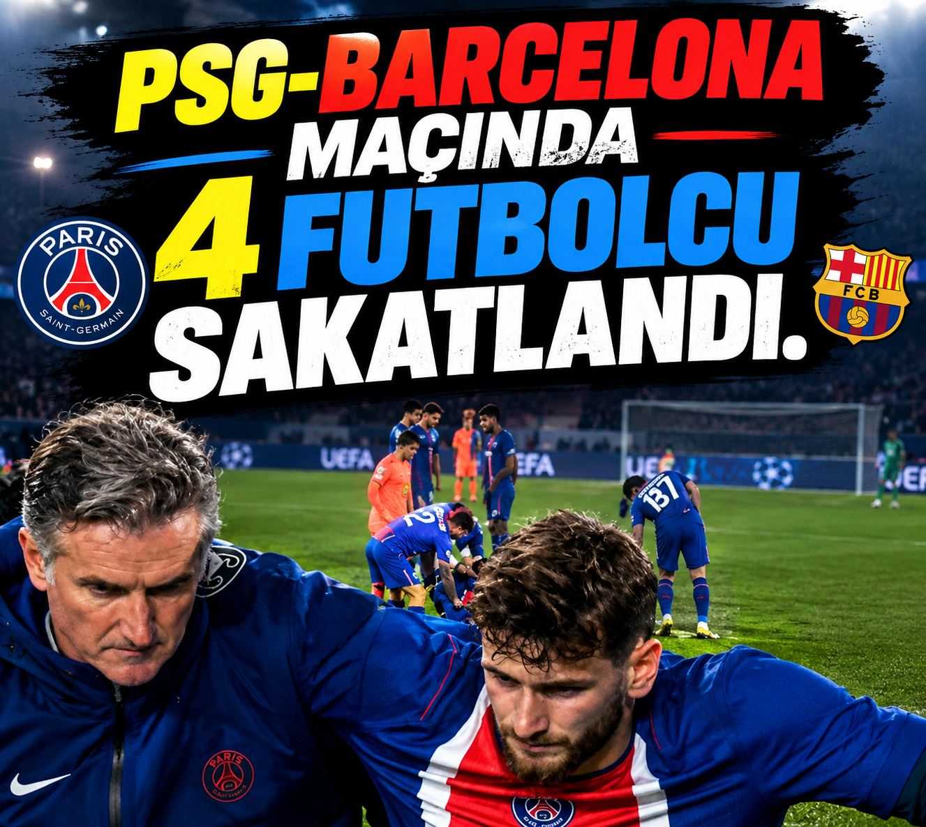 SON DAKİKA! PSG-Barcelona Maçında Sakatlık Depremi: 4 Yıldız Oyuncu Çıktı