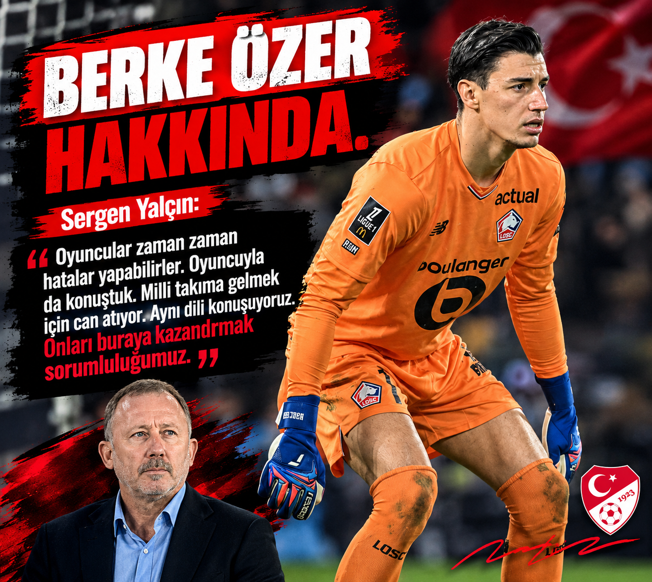 Sergen Yalçın’dan Berke Özer’e Sahip Çıkan Açıklama