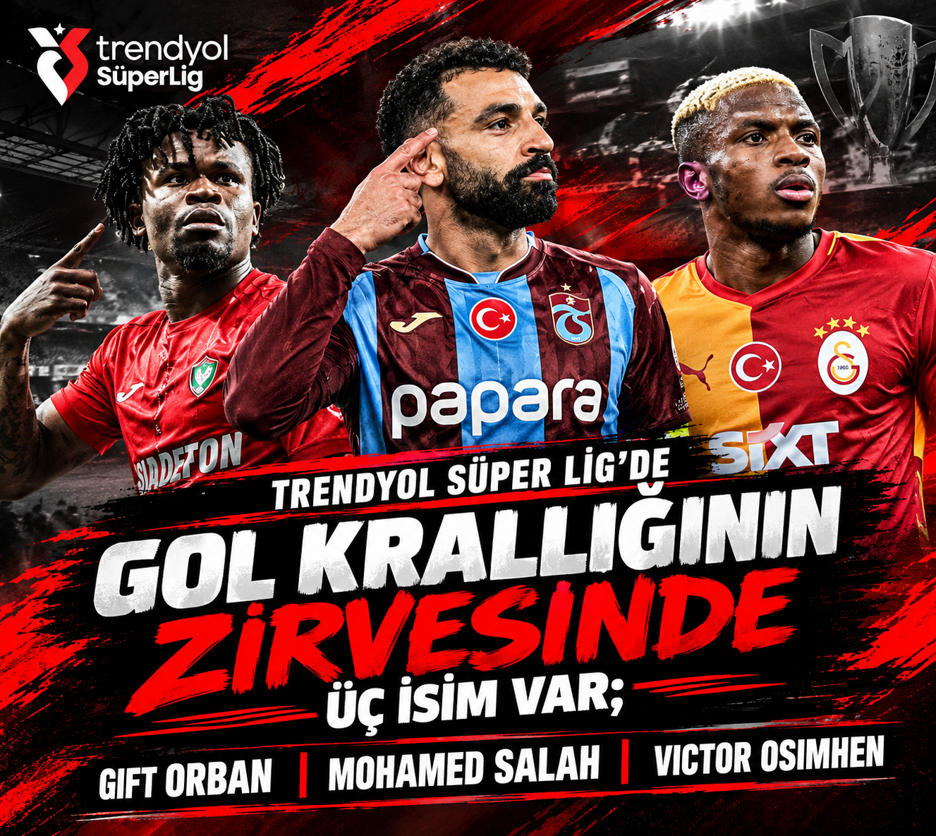 Gol Krallığında Büyük Rekabet: Üç İsim Zirvede Buluştu