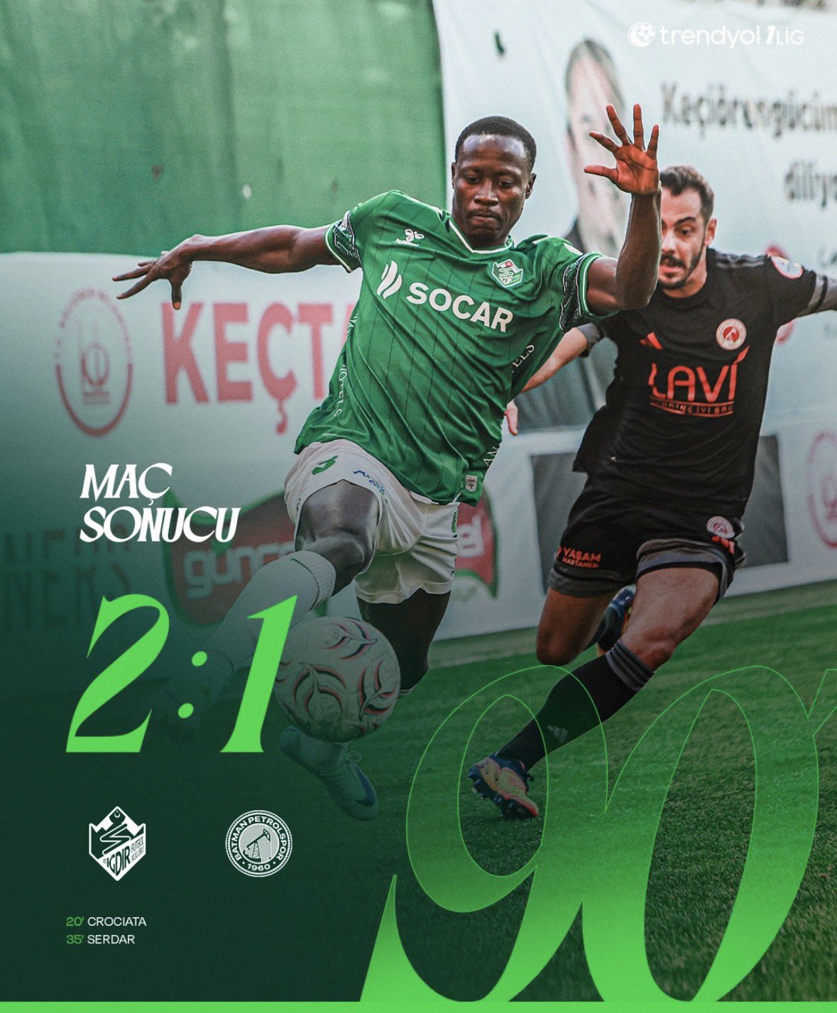 IĞDIR FK KAYBETMİYOR! Batman Petrolspor’u 2-1 Mağlup Etti