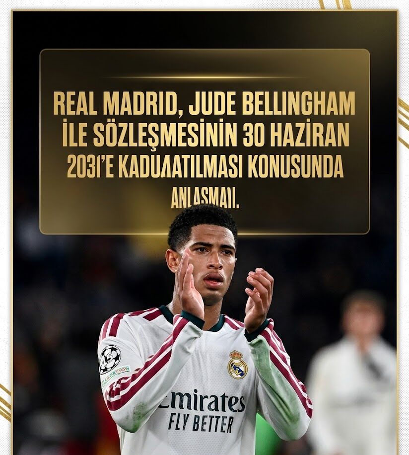 Real Madrid’den Bellingham Hamlesi! Sözleşmesi 2031’e Kadar Uzuyor