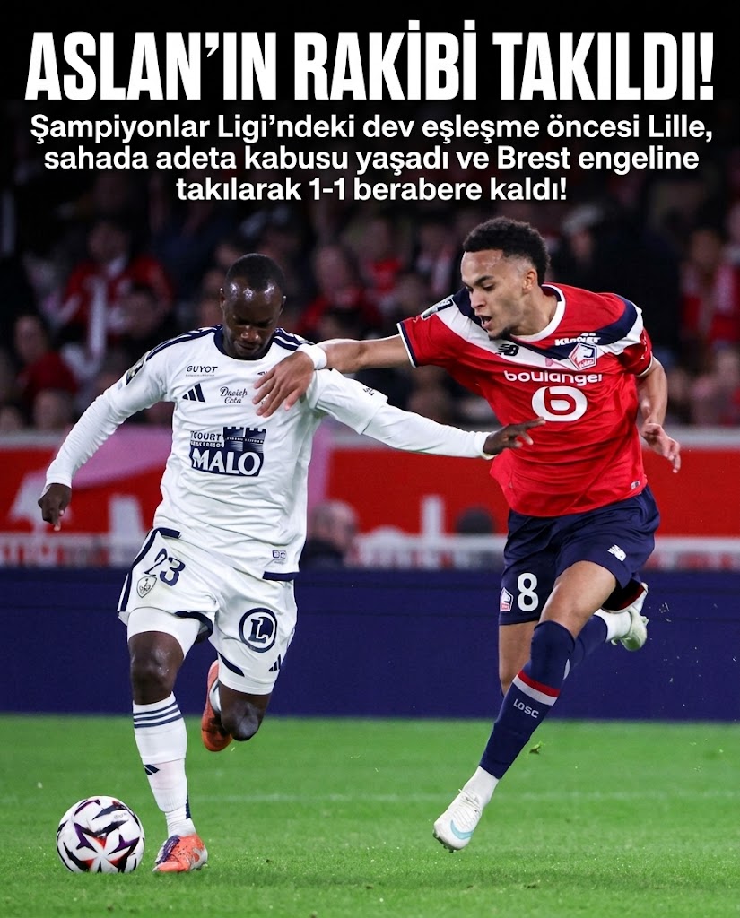 Galatasaray’ın Şampiyonlar Ligi Rakibi Lille Puan Kaybetti!
