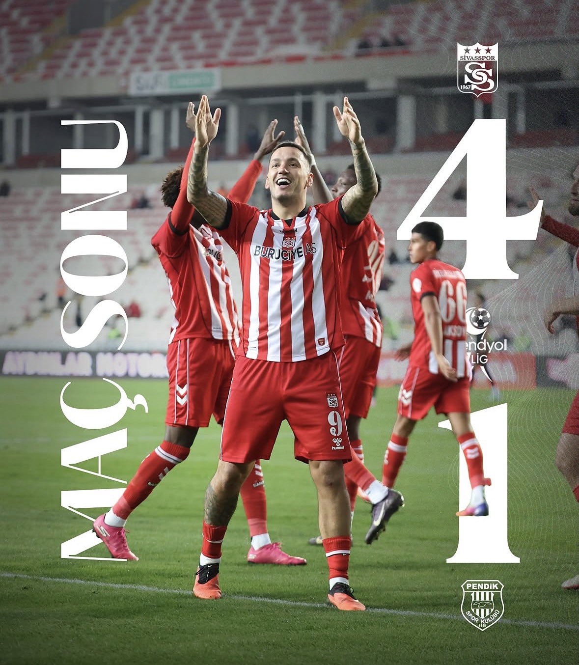 Sivasspor Fırtına Gibi! Pendikspor’u 4-1 Mağlup Etti