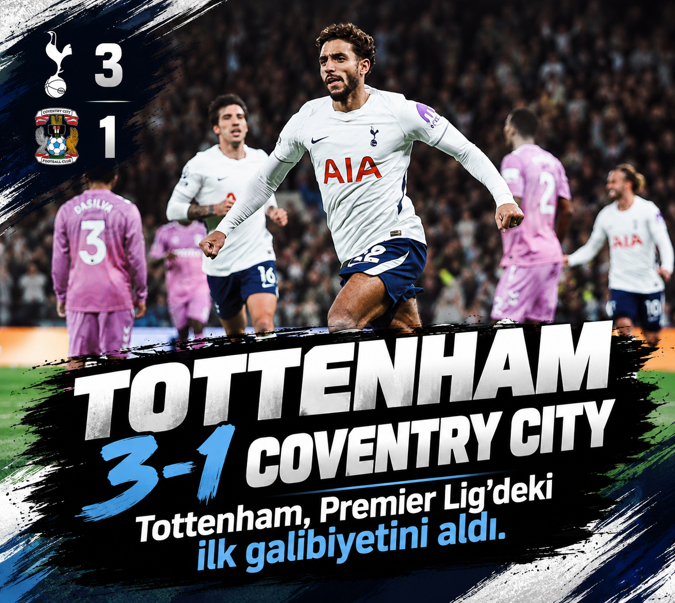 Tottenham-Coventry City Maç Özeti: Londra Ekibinden 3-1’lik Zafer