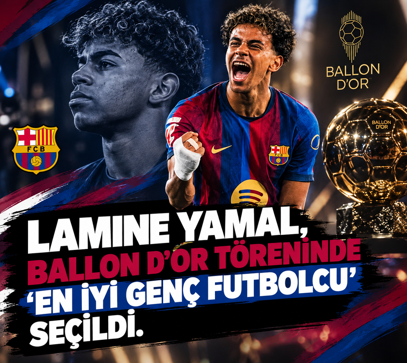 Ballon d’Or Töreninde Lamine Yamal Rüzgârı! En İyi Genç Futbolcu Seçildi
